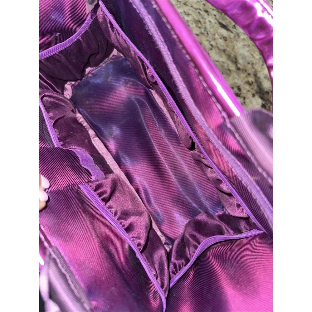 Younique Bright Hot‎ Pink Magenta Fuchsia Make-Up Organizer Bag Purse • VGUC‼